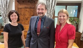 Präsidentin elect Kathrin Martin, Pastpräsident Christoph Heiduk, Präsidentin Eva Liedtke (v.l.n.r.)